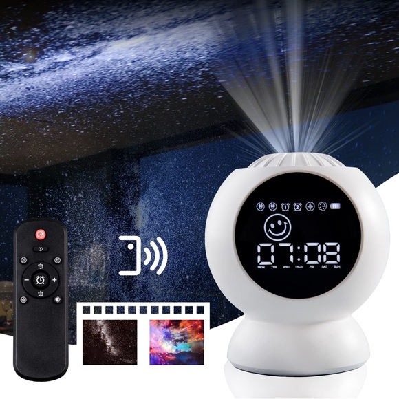 3-in-1 Sky Projector with Alarm Clock White Noise and Sleep Sounds - Picture 1 of 3